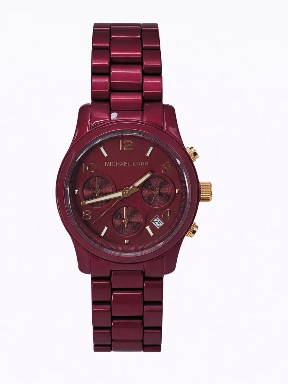 Michael Kors Runway Women's Red-Tone Chronograph Watch MK7436